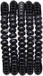Natural Black Agate Stone Rondelle 4x6mm Loose Semi Gemstone Beads for Jewelry Making 38cm