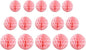 15pcs Honeycomb Balls Decorations 4'' 6'' 8'' Party Honeycomb Ball Flower Tissue Pom Poms Flower Ball Hanging Flower Balls for Baby Shower Birthday Wedding Nursery Decor(4'' 8'' 10'' Lt-Pink)