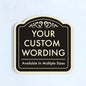 Customized Decorative Outdoor Metal Signs - Personalized Aluminum Driveway Signs, Waterproof, Black Charcoal 18x18 In