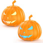 Fog Machine with LED RGB Lights, 800W Halloween Fog Machine with Remote Control, Pumpkin Smoke Machine 12 Colors Lighting Effect for Halloween Band DJ Show Club Outdoor Camping, 2 Pack