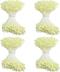 HAHIYO 700Pcs 2mm LightYellow Matte Double Head Flower Stamen Pistil for Flower Making Scrapbook Decoration - Handmade Artificial Flower Pistil Matt-Like Floral Stamens Flowers Pollen Stamen