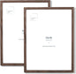 Opposite Wall - 12x16 in - Dark Solid Oak Wood Picture Frame - Lightweight, Versatile & Shatterproof - Wall Hanging Poster or Photo Frame - Wall Decor for Office, Gallery & Home - 2 Pack