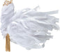 30 Pcs White Wedding Wands, Lace Wedding Streamers, Ribbon Streamers, Wedding Exit Items, Wedding Send Off Ideas, Dance Floor Props Sticks with Bells for Holiday Celebration Birthday Favors