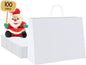 METRONIC Paper Gift Bags 16x6x12'' 100Pcs White Paper Bag with Handles Bulk for Small Business, Birthday Wedding Party Favor