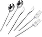 PULOTE 300PCS Silver Plastic Silverware Disposable - Heavy Duty Silver Plastic Cutlery - Disposable Utensils Set Include 100 Knives, 100 Forks and 100 Spoons for Party & Wedding