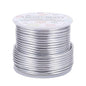BENECREAT 10 Gauge Jewelry Craft Aluminum Wire 80 Feet Bendable Metal Sculpting Wire for Christmas Craft Floral Model Skeleton Making (Silver, 2.5mm)
