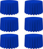 BRILLMAX 6 Pack Royal Blue Round Tablecloths 108 Inch - Circle Bulk Linen Polyester Fabric Washable Table Cloth Cover for Wedding Reception Banquet Birthday Party Buffet Restaurant