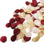 Silk Rose Petals 200PCS Flower Girl Petals Flower Petals for Wedding Cake Table Centerpieces Romantic Night Scatter Petals (Burgundy Gold Pink)