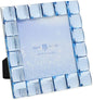 Isaac Jacobs Decorative Sparkling Light Blue Jewel Picture Frame, Photo Display & Home Décor (4x4, Light Blue)