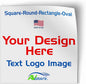 avgrafx 120 Custom 2x2 Square Corner Logo Stickers Labels, Waterproof, Dishwasher Safe - Small Business Sticker with Logos, Personalize with Your Own Designs. - Made in The USA (2x2 Square Corner)