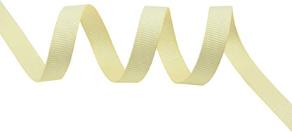 ITIsparkle 3/8" Inch Grosgrain Ribbon 50 Yards-Roll Set for Gift Wrapping Scrap Books Party Favor Hair Braids Baby Shower Decoration Cake Decoration Floral Arrangement Craft Supplies, Ivory Ribbon