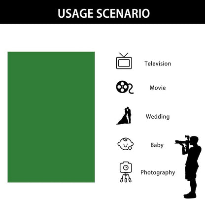 ISSUNTEX 6X9 ft Background Muslin Backdrop, Photo Studio, Collapsible High Density Screen for Video Photography and Television-Blue/Green