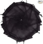 Wudygirl 100pcs Drawstring Organza Bags 5 x 7 Inch Black Transparent Jewelry Lipstick Pouches Baby Shower Party Wedding Holidays Favor Seashell Candy Favor Bags(Black 5x7'')