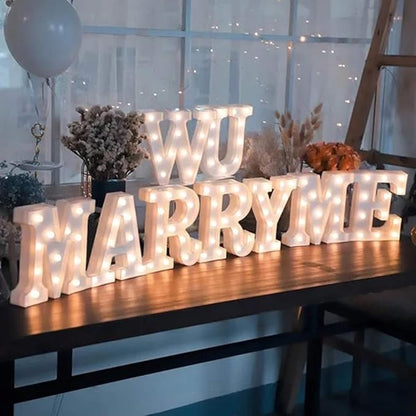 MUMUXI Marquee Light Up Letters | Large Light Up Numbers | Battery Powered and Bright with Every Letter of The Alphabet | for Wedding, Birthday, Party, Celebration, Christmas or Home Decoration (G)