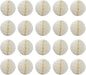 20pcs Honeycomb Flower Balls - Party Decor, Tissue Paper Pom Poms (6inch, Beige)