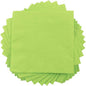 JAM PAPER Small Beverage Napkins - 5 x 5 - Lime Green - 50/Pack