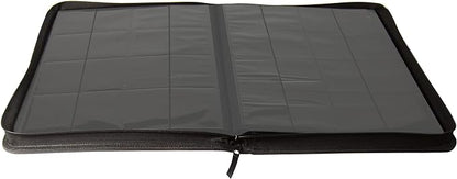 TopDeck 1000 Card Binder - TCG Portfolio - 16 Pocket Card Binder - Ringless Binder Compatible with Pokemon Cards, Yu-Gi-Oh, Magic the Gathering, and More - Side Load Sleeves - Cards Album (Black)