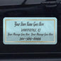 Car Magnet Signs Custom - 24"x12" (Set of 2), 30-mil Thickness with Rounded Corners (Teal)