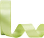 LaRibbons 1 Inch 25 Yard Double Faced Satin Ribbon, Lime Green Satin Craft Fabric Ribbon for Gift Wrapping Floral Bouquets Wedding Party Decoration