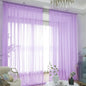 Window Purple Sheer Curtains 84 Inches Long 2 Panels Sheer Curtain Basic Rod Pocket Panel for Bedroom Children Living Room Yard Kitchen (Purple, 52" W x 84" L | 2 pcs)