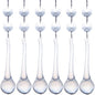 H&D 10pcs 5.3" Crystal Raindrop with Octagon Beads Chandelier Prisms Pendants Lamp Curtain DIY Suncatcher Parts (Clear)