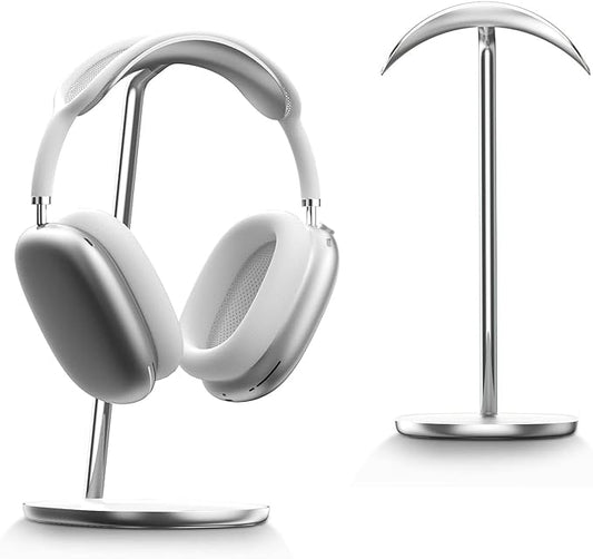 BENKS Desktop Headphone Stand Universal Headset Holder Hanger Mount with Protective Silicone Pad, Gaming Headset Accessories, Compatible with AirPods Max, Beats, Bose, Sony and so on (White)