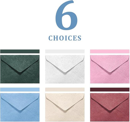 30 Pieces A6 Envelopes with 30 Seal Stickers, 6.32 x 4.45 inch Envelopes for 4 x 6 Wedding Invitation Cards, Greeting Cards, Graduation, Birthday Party Invitations, Blue.