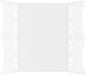 LUXPaper Laser Cut Gatefold Invitations | 5" x 7 1/4" | Pointed Lace - White | 100lb. Cover | 50 Qty