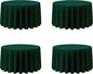 BRILLMAX 4 Pack Hunter Green Round Tablecloths 120 Inch - Circle Bulk Linen Polyester Fabric Washable Table Cloth Cover for Wedding Reception Banquet Birthday Party Buffet Restaurant