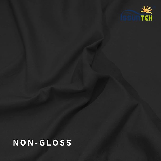 ISSUNTEX 5X6.5 ft Black Background Backdrop,Photo Studio,Collapsible High Density Screen for Video Photography and Television