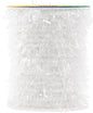 Mandala Crafts White Tinsel Garland - Thin Metallic Foil Glitter Mini Garland for Christmas Tree, Party, Wedding Decor, and Holiday Decorations