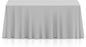 Lann's Linens - 10 Premium 90" x 156" Tablecloths for Wedding/Banquet/Restaurant - Rectangular Polyester Fabric Table Cloths - Silver