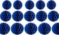 15pcs Honeycomb Balls Decorations 4'' 6'' 8'' Party Honeycomb Ball Flower Tissue Pom Poms Flower Ball Hanging Flower Balls for Baby Shower Birthday Wedding Nursery Decor(4'' 6'' 8'' Royal-Blue)
