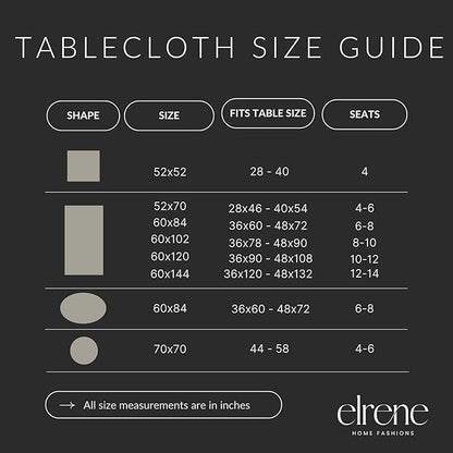 Elrene Home Fashions Autumn Pumpkin Grove Wrinkle Resistant Tablecloth, 60"x84" Rectangle, Multi Color