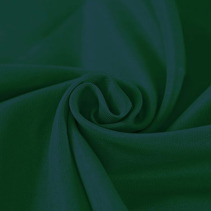 132 inch Round Tablecloth Washable Polyester Table Cloth Decorative Table Cover for Wedding Party Dining Banquet（132 inch, Hunter）