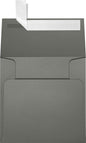 LUXPaper Square Invitation Envelopes | Peel & Press | 4" x 4" | Smoke Gray | 80lb. Text | 50 Qty