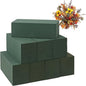 IHDYPPEW 8 PCS Green Floral Foam Blocks, 9"L x 4"W x 3.2"H Floral Foam for Flower Arrangements, Dry and Wet Florist Foam for Flowers, Flower Foam Bricks for Flowers Business, Outdoor, Weddings