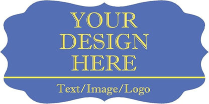 Custom Stickers 70-1000 Personalized Labels for Birthday Party Wedding, Customized Stickers for Business Logo(2-Fancy Frame)