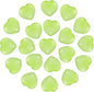 PATIKIL 20 Pcs Natural Heart Shaped Crystal Stone, 0.6 Inch Mini Polished Love Gemstone Crystal, Pocket Rock Engraved Worry Stones for Women Gifts Meditation, Light Green