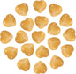 PATIKIL 20 Pcs Natural Heart Shaped Crystal Stone, 0.6 Inch Mini Polished Love Gemstone Crystal, Pocket Rock Engraved Worry Stones for Women Gifts Meditation, Yellow