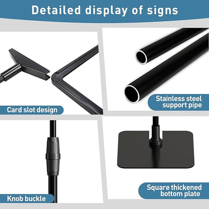 Sign Holder Stand 8.5 x 11,Sign Stand for Display,Adjustable Sign Holders For Table Top,Suitable for indoor use