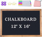 Magnetic Chalkboard for Wall Rustic Wood Framed Decorative Blackboard Sign for Kids Hanging Chalkboard for Home, Office, Restaurant 12" x 16"