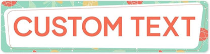 Custom Sign, Custom Street Sign, 11 Font Colors, 13 Font Styles, 4 Hole Options, 22 Sizes, 6x24 Inches, Rust Free DiBound, Fade Resistant, Made in USA by My Sign Center (Mid-Century Modern 2)