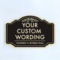 Custom Black Charcoal 36x24-inch Aluminum Outdoor Signs, Personalized Driveway, Waterproof Made in USA