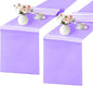 SHEJIZE 2 Pack Lavender Satin Table Runner 12x108 Inches Long, Bright Silky Smooth Satin Table Runner Table Decor for Wedding Banquet Christmas Prom Event Birthday Party