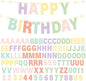 TaoBary 112 Pcs DIY Letter Kit Glitter Customizable Banner Letters Include 107 Letters and Numbers 3 Rope and 2 Needles for Birthday Halloween Christmas Wedding Valentine Party Decor(Macaron Color)