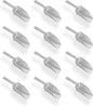 Super Z Outlet 5.5" Mini Acrylic Plastic Kitchen Scoops for Weddings, Candy Dessert Buffet, Ice Cream, Protein Powders, Coffee, Tea (Silver)