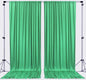 AK TRADING CO. 10 feet x 10 feet Polyester Backdrop Drapes Curtains Panels with Rod Pockets - Wedding Ceremony Party Home Window Decorations - Kelly Green