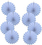 White Party Decorations,Wedding Decorations for Party Events Accessories,White Birthday Decor,Anniversary Decorations,Birthday Decorations for Men 12in Hanging Paper Fans 30 Color DIY Set(White)