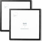 Opposite Wall - 12x12 in - Black Solid Oak Wood Picture Frame - Lightweight, Versatile & Shatterproof - Wall Hanging Poster or Photo Frame - Wall Decor for Office, Gallery & Home - 2 Pack